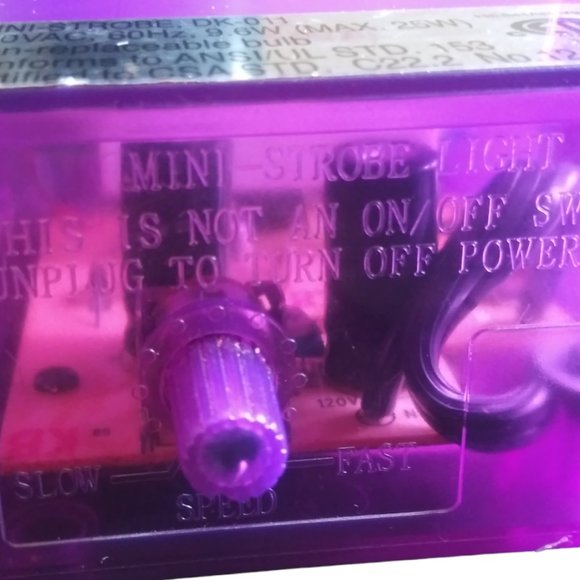 Mini DJ Purple Strobe Light Flashing Disco Party Stage Effect Lighting LED - Picture 7 of 12